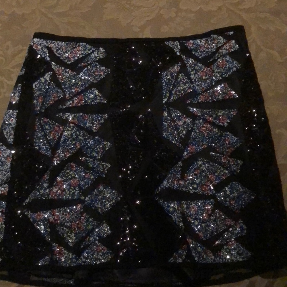 Sequined mini skirt